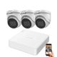 Hikvision 5 megapixel 3-dome camera system with 30 m night vision