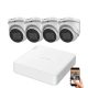 Hikvision 5 megapixel 4-dome camera system with 30 m night vision