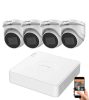 Hikvision 5 megapixel 4-dome camera system with 30 m night vision