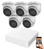 Hikvision 5 Megapixel 5 Dome Camera System with 30 m Night Vision