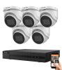 Hikvision HiLook 5 megapixel 5 dome camera system with 30 m viewing distance