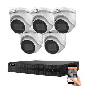   Hikvision HiLook 5 megapixel 5 dome camera system with 30 m viewing distance
