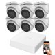Hikvision 5 megapixel 6 dome camera system with 30 m night vision