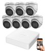 Hikvision 5 megapixel 7-dome camera system with 30 m night vision