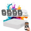 Hikvision ColorVu 4-camera security system with 5MP colour night vision
