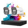Hikvision HiLook ColorVu 2-camera security system with 5MP colour night vision