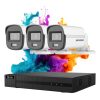 Hikvision HiLook ColorVu 3-camera security system with 5MP full-colour night vision