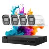 Hikvision HiLook ColorVu 4-camera security system with 5MP color night vision