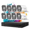 Hikvision HiLook ColorVu 8-camera security system with 5MP colour night vision