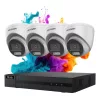 Hikvision HiLook ColorVu 4-camera dome security system 5MP with full-colour night vision