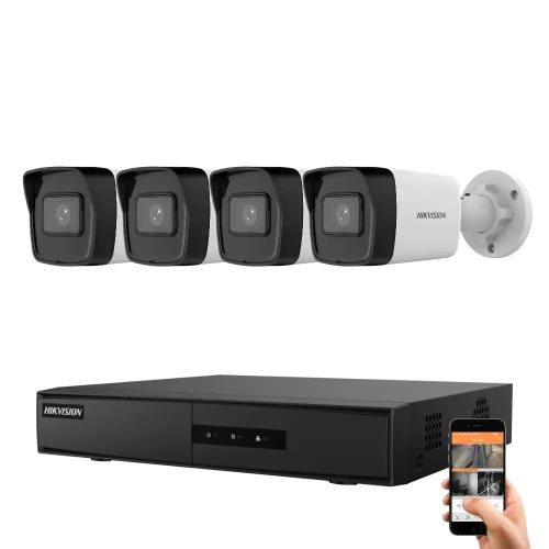 Hikvision 4-camera IP security system 4MP