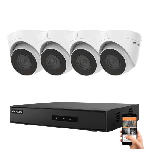 Hikvision 4 dome security camera IP camera system 4MP