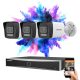 Hikvision 3-camera IP security system 8MP with colour night vision