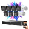 Hikvision 7-camera IP security system 8MP with color night vision