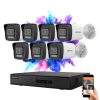 Hikvision 7-camera IP security system with 4MP colour night vision