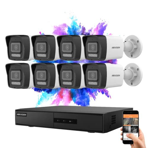 Hikvision 8-camera IP security system 4MP with color night vision