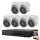 Hikvision 6 dome security IP camera system 2MP Full HD