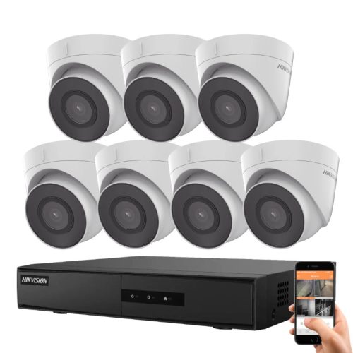 Hikvision 7 dome security camera IP system 2MP Full HD
