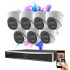 Hikvision 7 dome security camera IP system 8MP with colour night vision