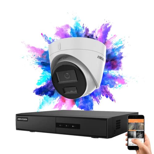 Hikvision 1 dome security camera IP camera system 4MP with color night vision