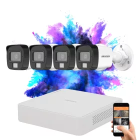   Hikvision TurboHD-TVI 4-camera security system with 2MP colour night vision