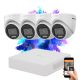Hikvision TurboHD-TVI 4‑camera dome system 2MP with colour night vision
