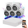 Hikvision TurboHD-TVI 5-camera dome surveillance system with 2MP colour night vision