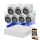 Hikvision TurboHD-TVI 7-camera dome surveillance system 2MP with colour night vision