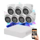 Hikvision TurboHD-TVI 7-camera dome surveillance system 2MP with colour night vision