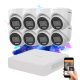 Hikvision TurboHD-TVI 8-camera dome system with 2MP colour night vision