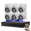 Hikvision HiLook TurboHD-TVI 6-camera dome system with 5MP colour night vision
