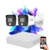 Hikvision TurboHD-TVI 2-camera security system 5MP with colour night vision