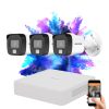 Hikvision TurboHD-TVI 3-camera surveillance system 5MP with colour night vision