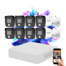   Hikvision TurboHD-TVI 8-camera surveillance system 5MP with colour night vision