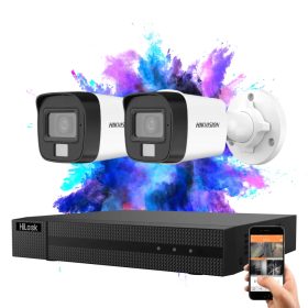   Hikvision HiLook TurboHD-TVI 2-camera CCTV system 5MP with colour night vision