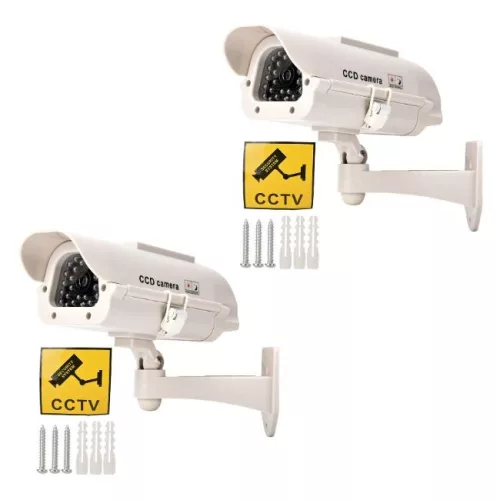 Dummy camera set with 2 IN11G solar dummy cameras