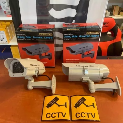 Dummy camera set with 2 IN11G solar dummy cameras