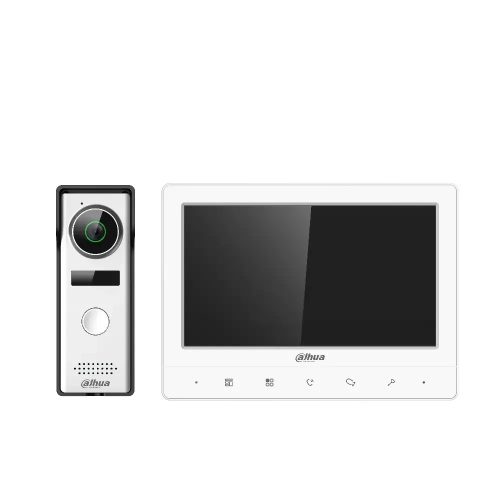 Dahua KTA02 analog video door phone kit for 1 apartment, 4-wire, 7" LCD (VTH1020J + VTO1000J)