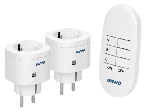ORNO controllable socket set with two power outlets OR-GB-439(GS)