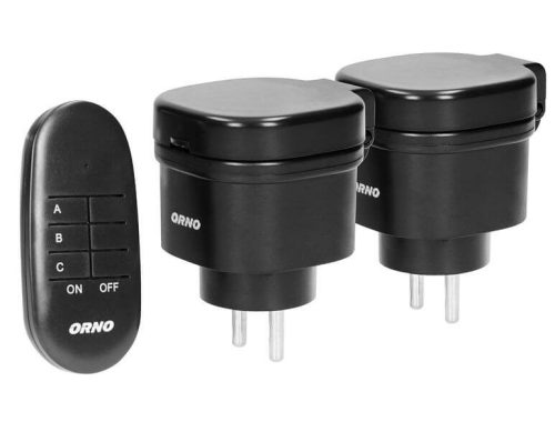 Remote controlled outdoor socket set with two power outlets OR-GB-441(GS)