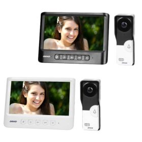   Single-family video door phone black or white with 7" monitor OR-VID-MC-1059