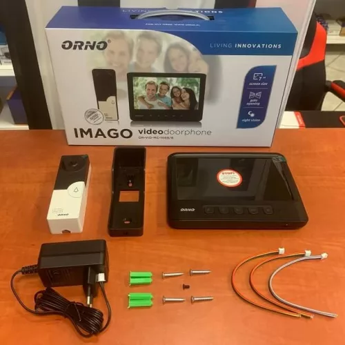 Single-family video door phone black or white with 7" monitor OR-VID-MC-1059