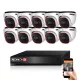 Provision AHD-20 Dome 10-camera security system 5MP