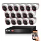 Provision AHD-20 Dome 16-camera security system 5MP
