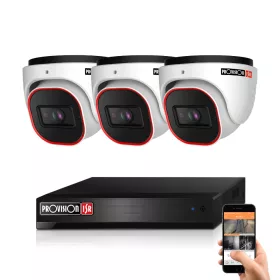 Provision AHD-20 3-Camera Dome System 5MP