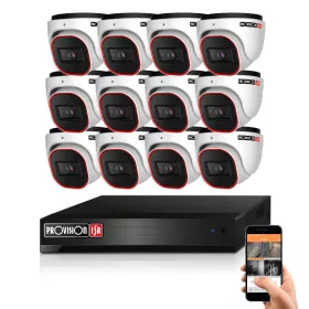 Provision AHD-23 dome 12 camera surveillance system 2MP