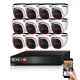 Provision AHD-23 dome 12 camera surveillance system 2MP