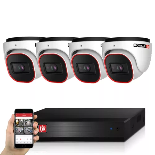 Provision AHD-23B Dome 4 security camera system Full HD 2MP