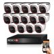 Provision AHD-30 Dome 14 camera security system 5MP 5x ZOOM