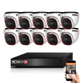   Provision AHD-36 Dome 10-camera surveillance system 2MP 5x ZOOM